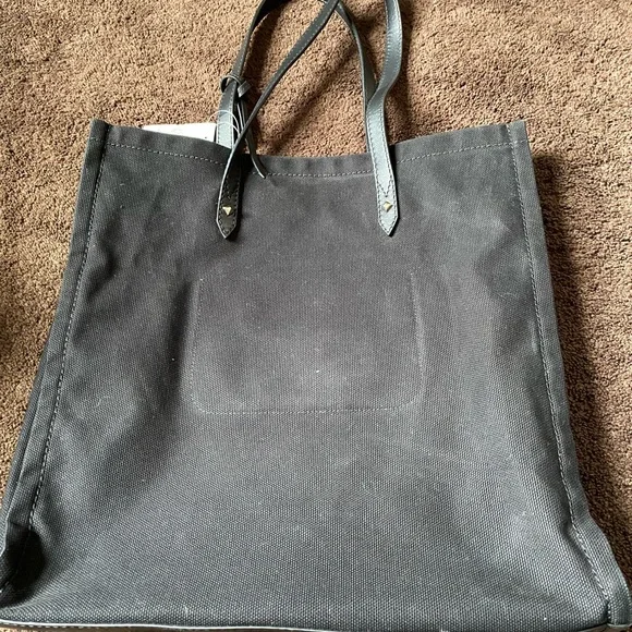 Jimmy Choo Tote Bag Canvas Blk Plain Bag - Picture 5 of 7